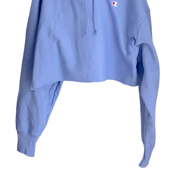 SOLD: Champion Cropped Lavender Hoodie - Picture 4 of 8
